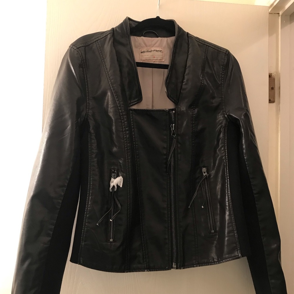 New, We The Free Vegan Leather Motto Jacket❤️ - Picture 5 of 11